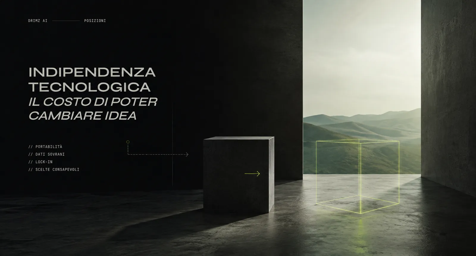 Immagine di apertura dell'articolo Indipendenza tecnologica: il costo di poter cambiare idea